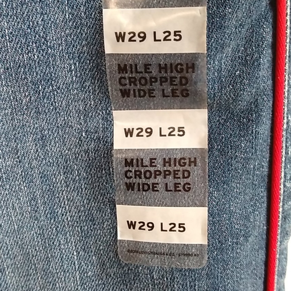 Mile high Levi's wide leg jeans size 29 - Picture 3 of 13